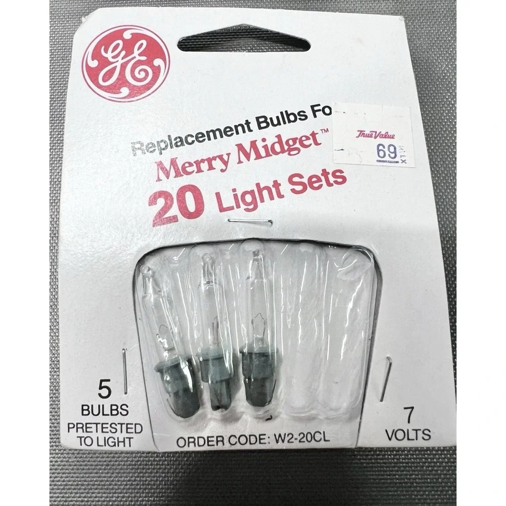 Mixed Lot Vintage Christmas‎ Light Replacement Bulbs GE Sterling Pamida 3.5–7V